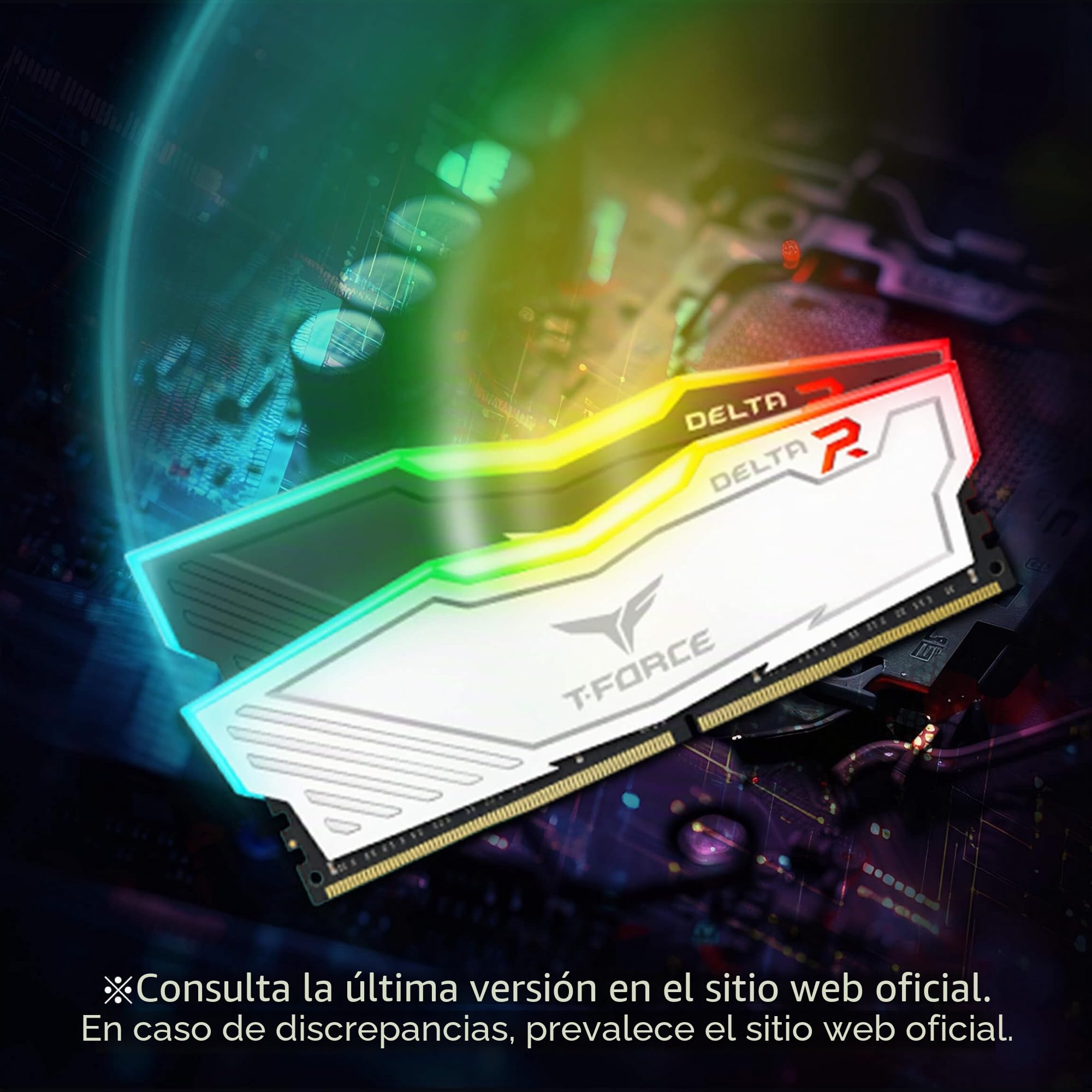 TEAMGROUP Team T-Force Delta RGB DDR4 Gaming Memory, 2 x 8 GB